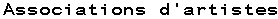 association d'artistes
